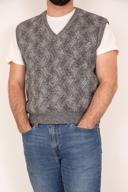 Pull sans manches gris 40