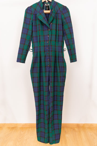 Combinaison tartan en laine 38