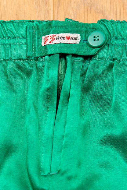 Pantalon satiné vert 38