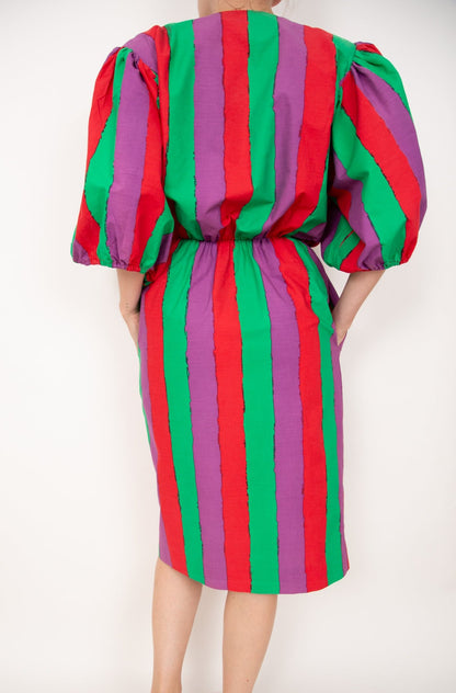 Robe à rayures colorées 36