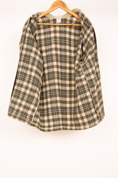 Sur-chemise à carreaux vert 40