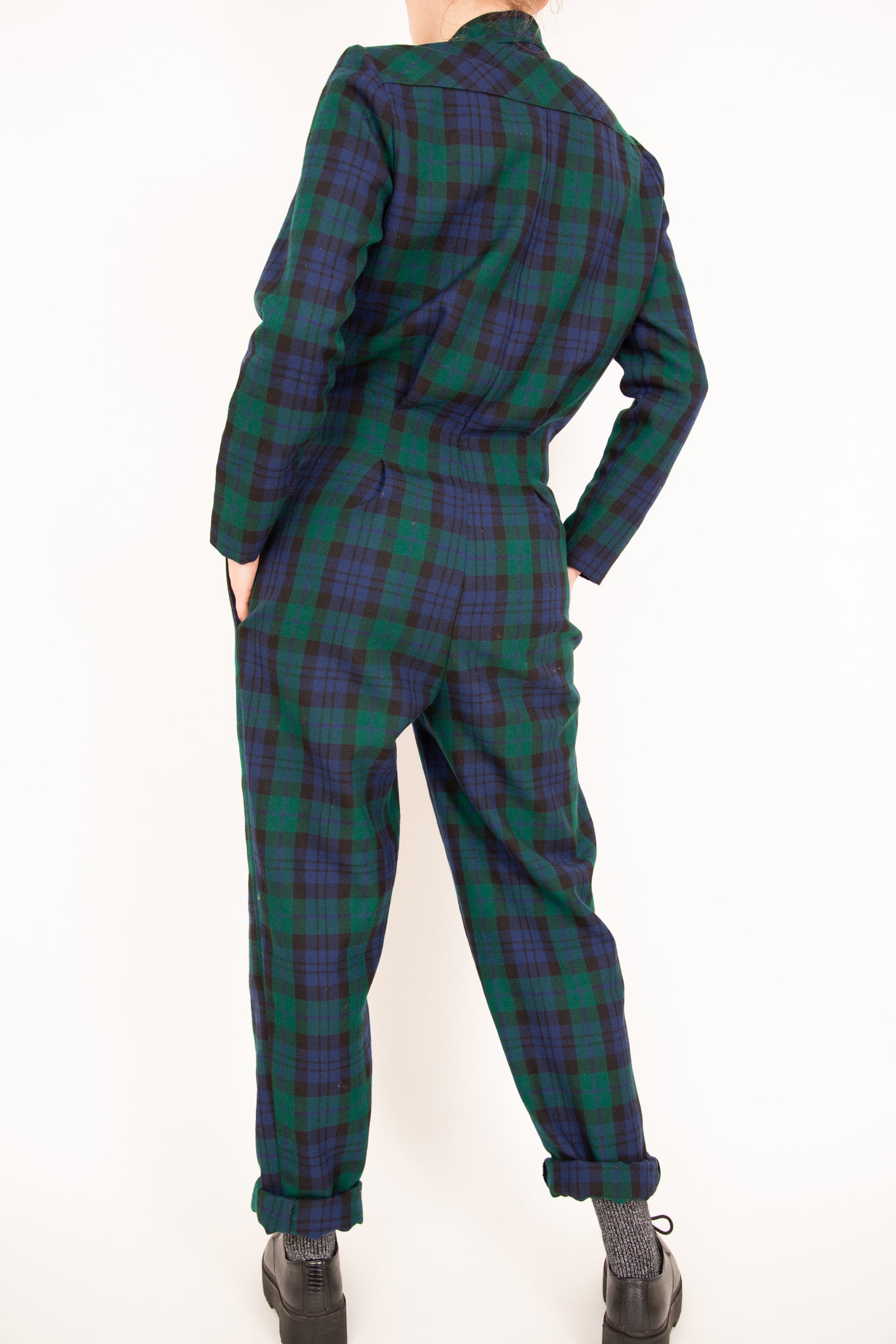 Combinaison tartan en laine 38
