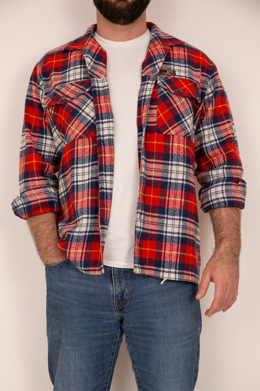 Chemise laine à carreaux 40