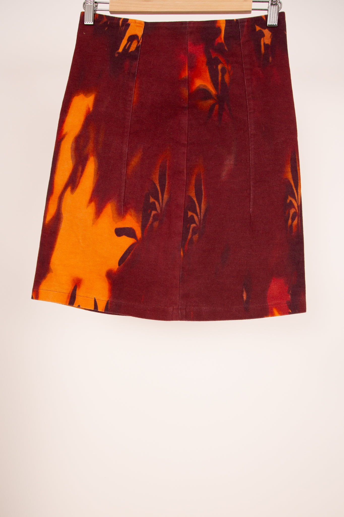 Jupe crayon rouge et orange 36