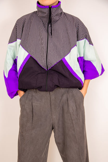 Veste de sport colorée à rayures 40