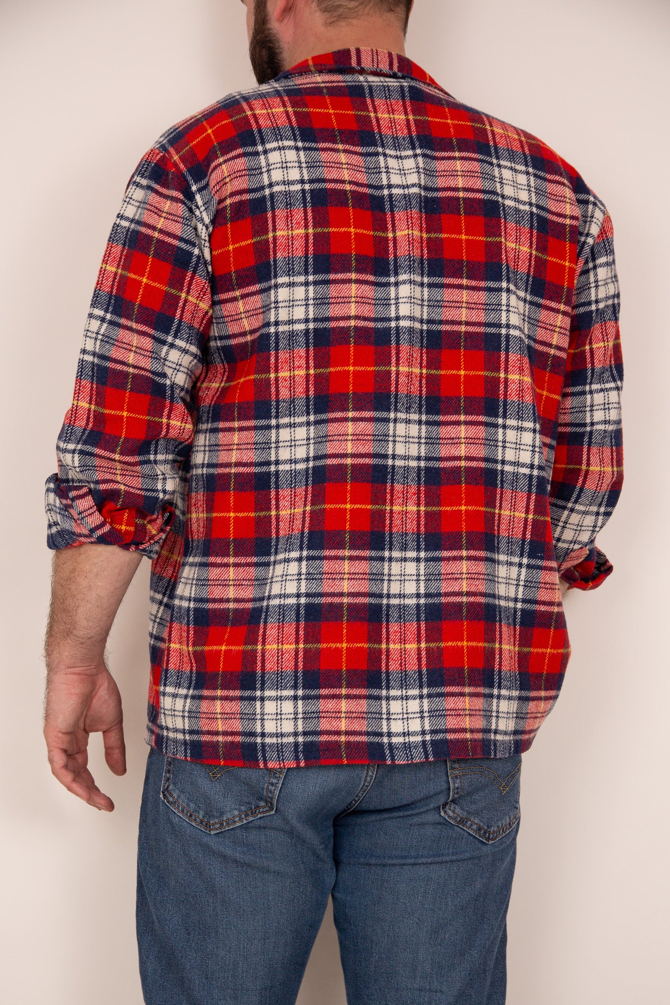 Chemise laine à carreaux 40