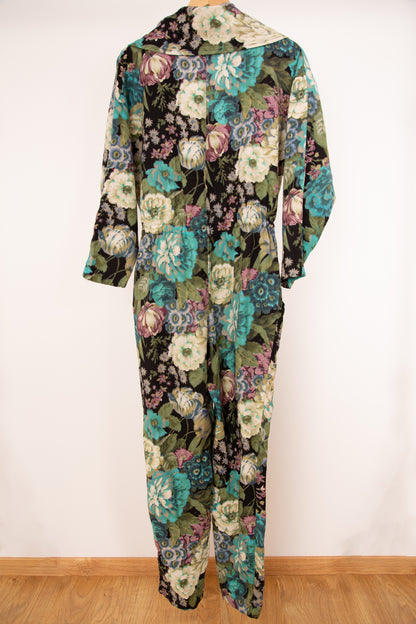 Combinaison florale en laine 38