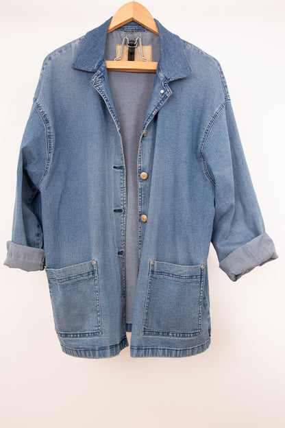 Veste en jean droite 46
