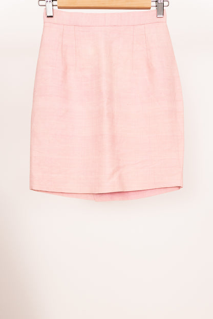 Jupe tailleur rose pâle 34