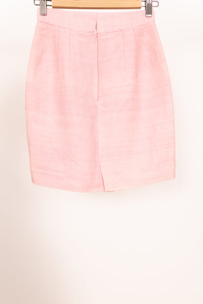 Jupe tailleur rose pâle 34