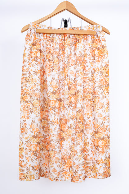 Jupe midi florale 40