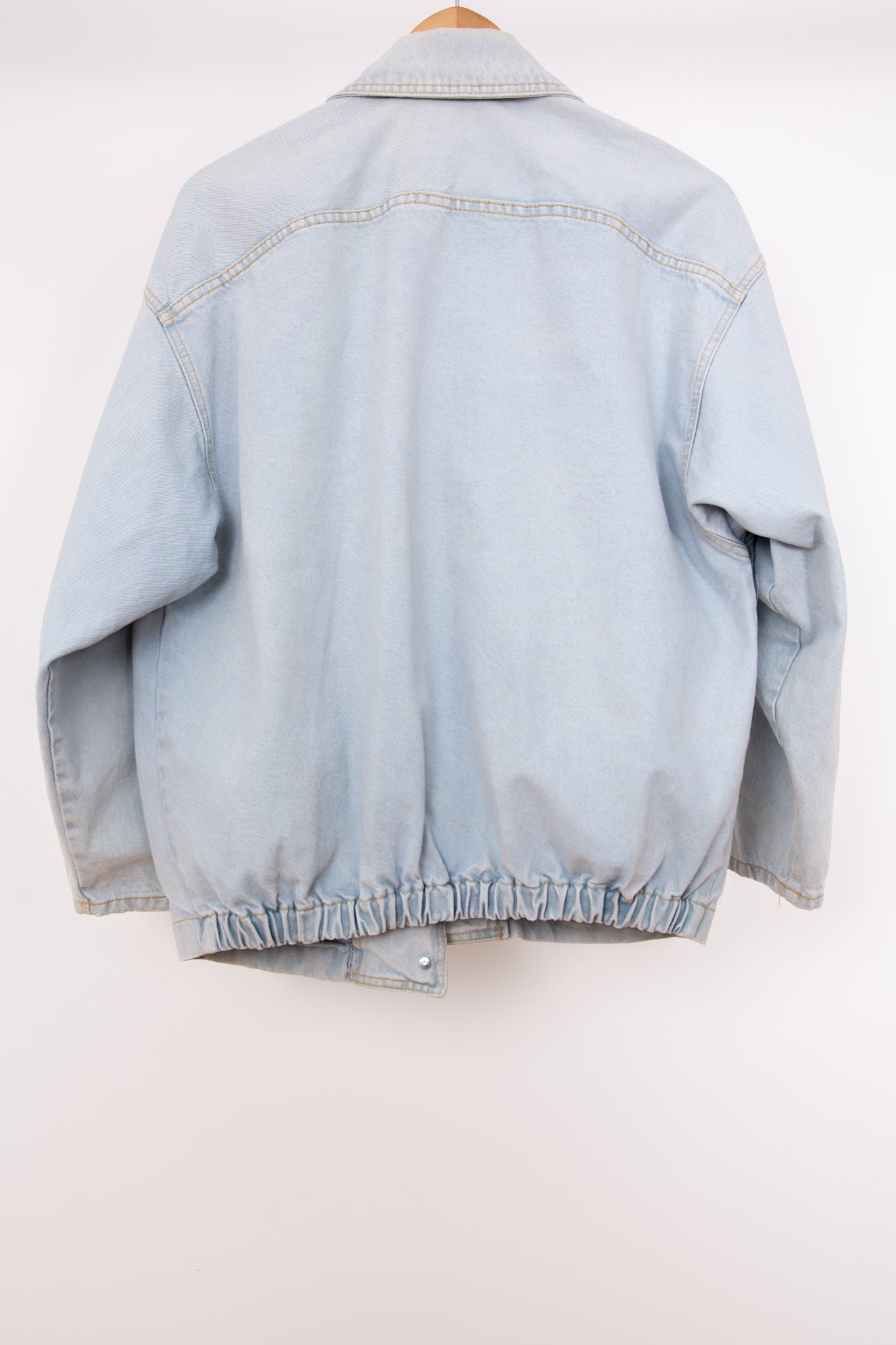 Veste-blazer en jean bleu clair 44