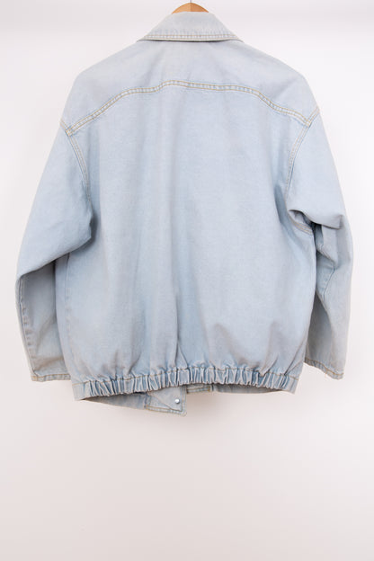 Veste-blazer en jean bleu clair 44