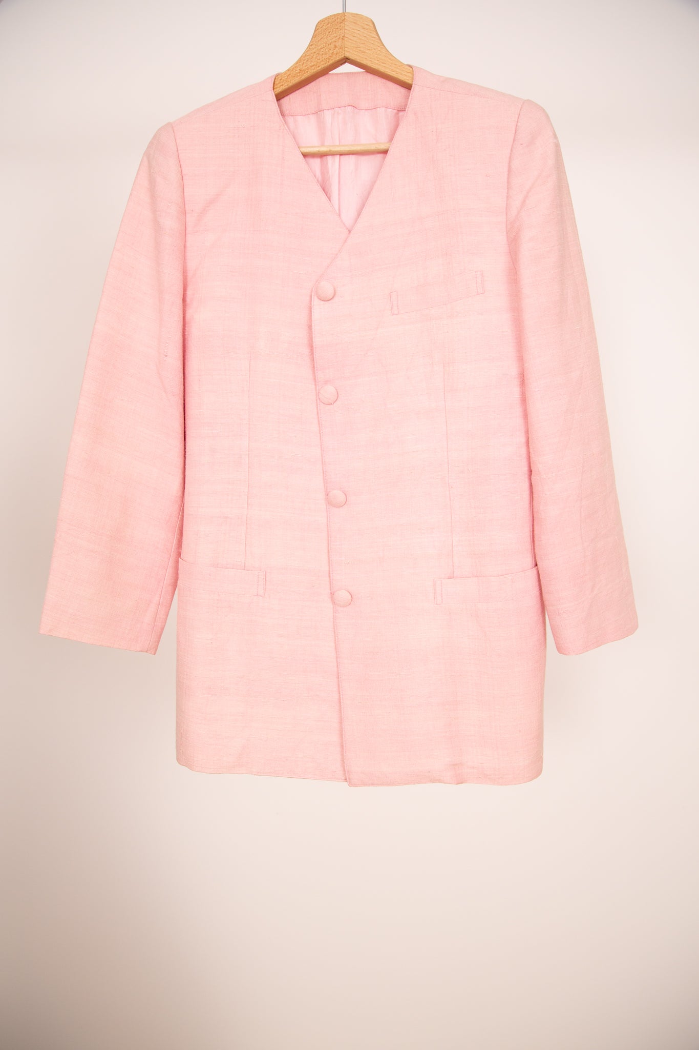Veste tailleur rose pâle 36