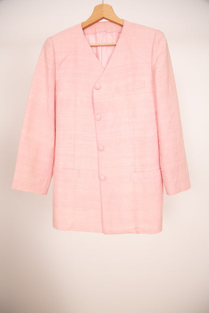 Veste tailleur rose pâle 36