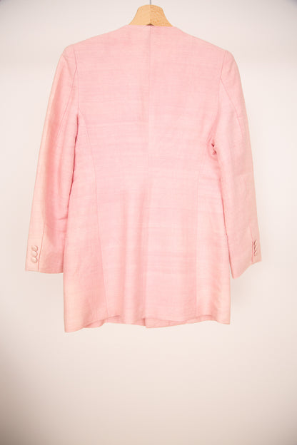 Veste tailleur rose pâle 36