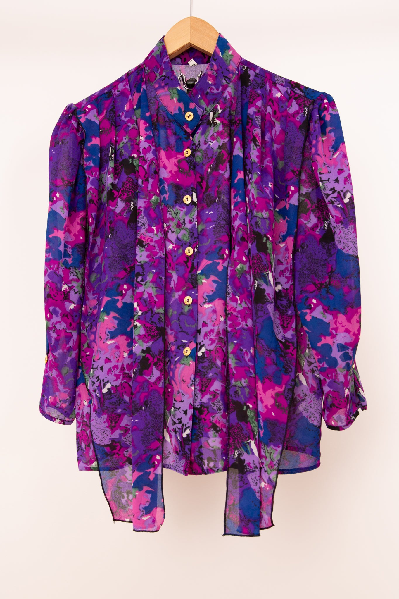 Chemisier à lavallière violet 36