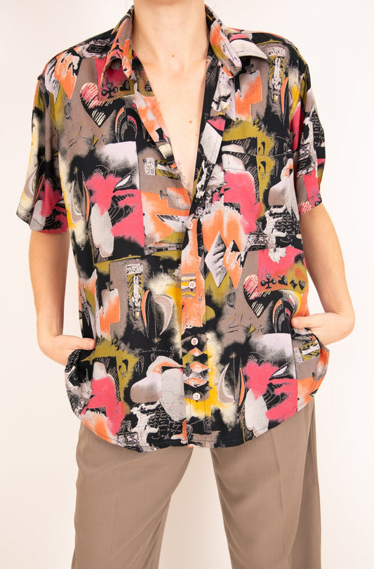 Chemise décontractée multicolore 38