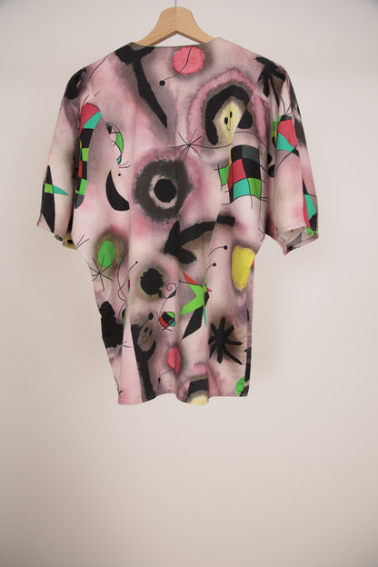 Chemisier abstrait multicolore 40