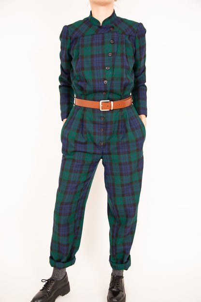 Combinaison tartan en laine 38