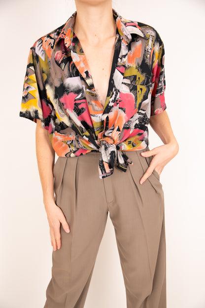Chemise décontractée multicolore 38