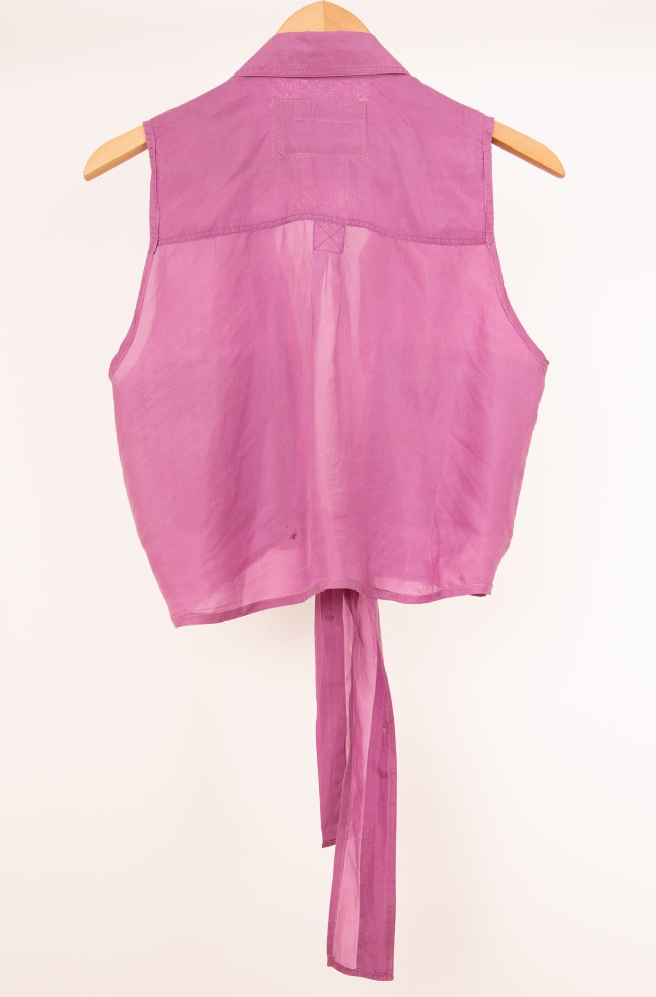 Chemisier sans manches mauve 36