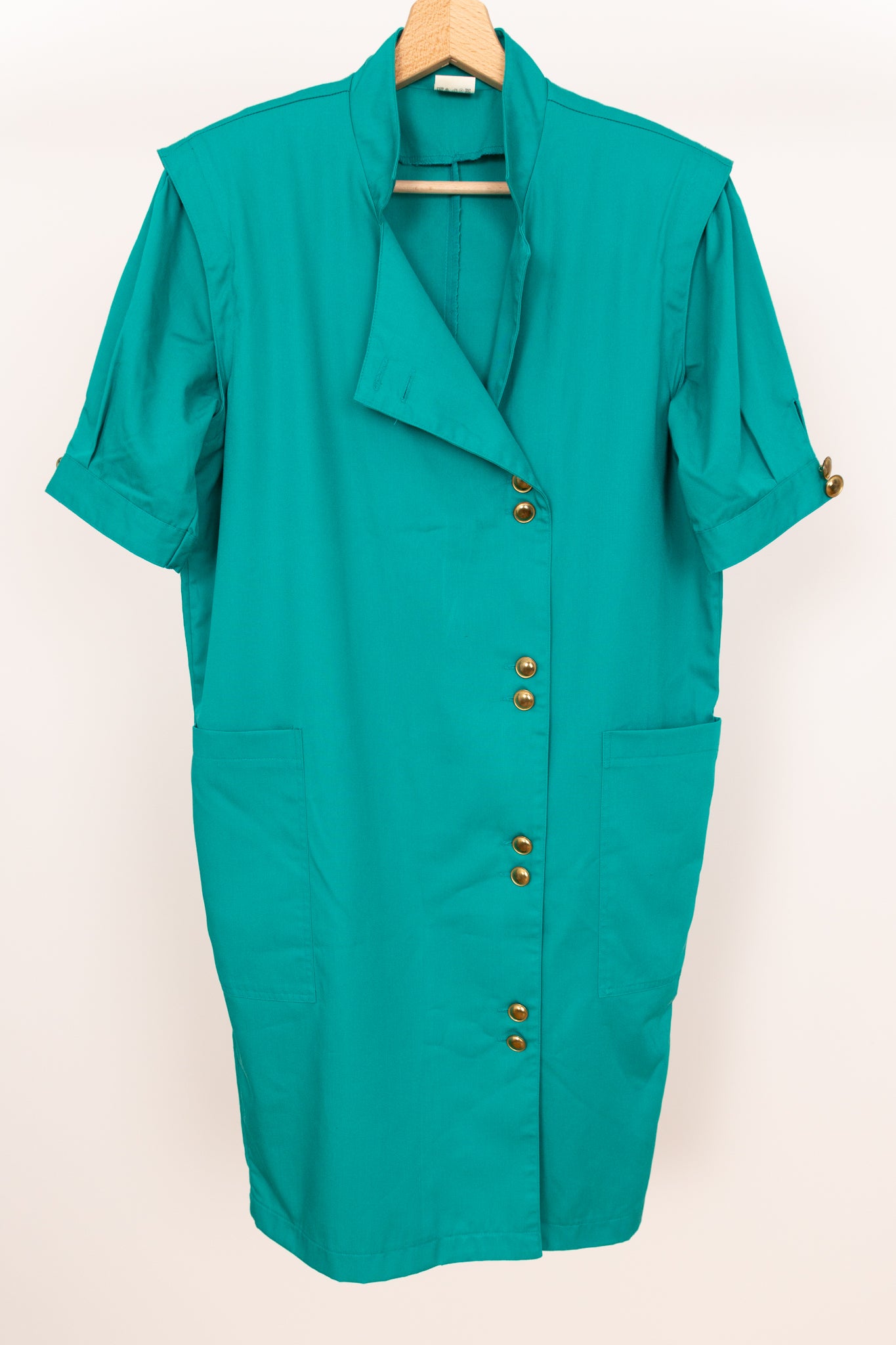 Robe à épaulettes turquoise 40