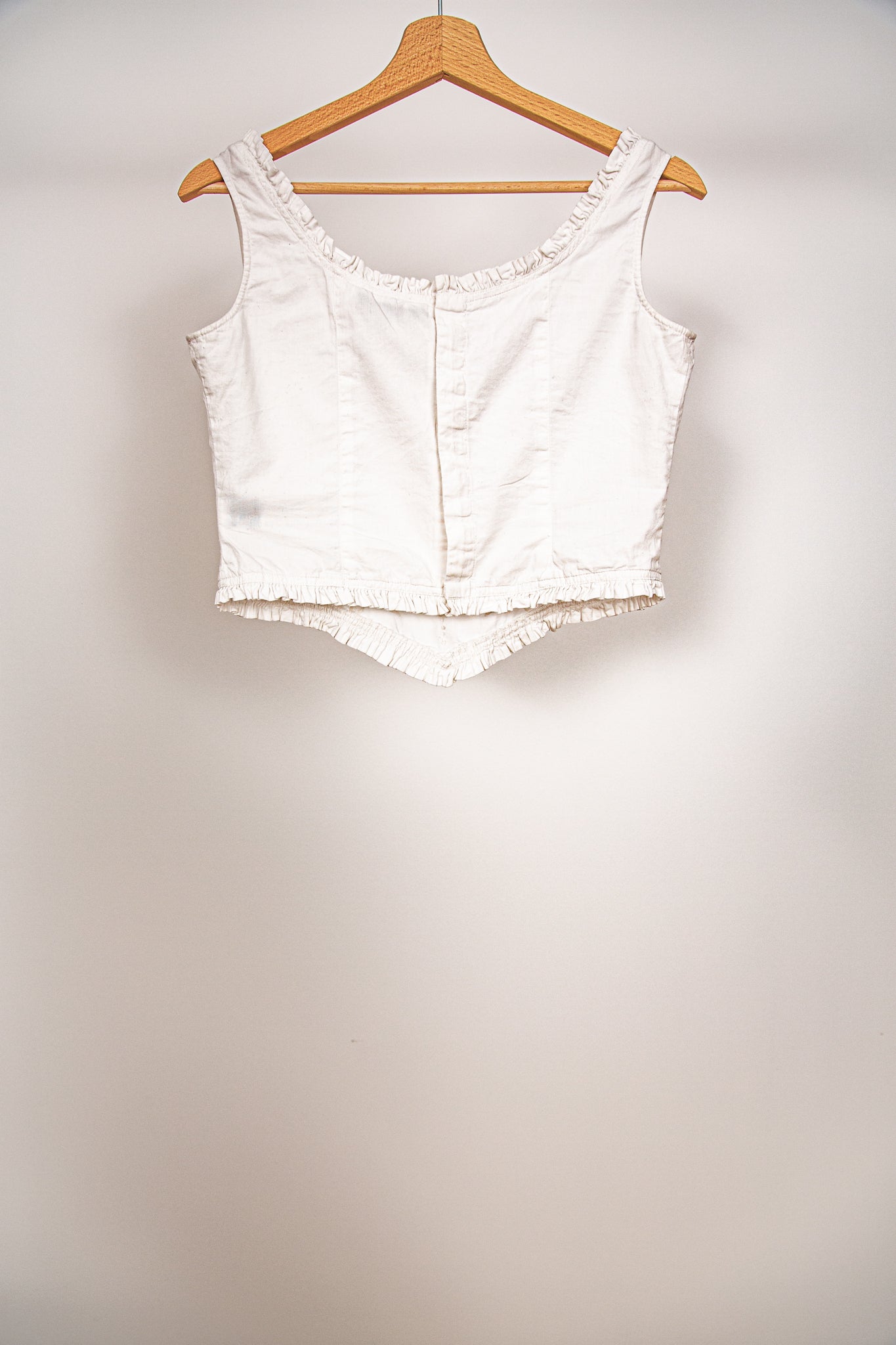 Corset blanc broderie anglaise 38
