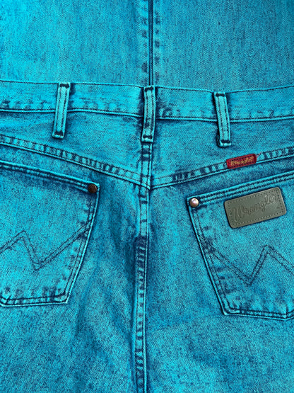 Jean Wrangler bleu électrique 40