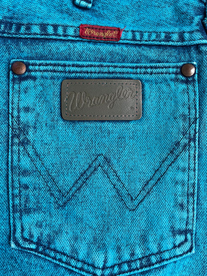 Jean Wrangler bleu électrique 40