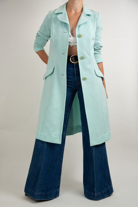 Manteau texturé vert menthe Diolen Loft 38