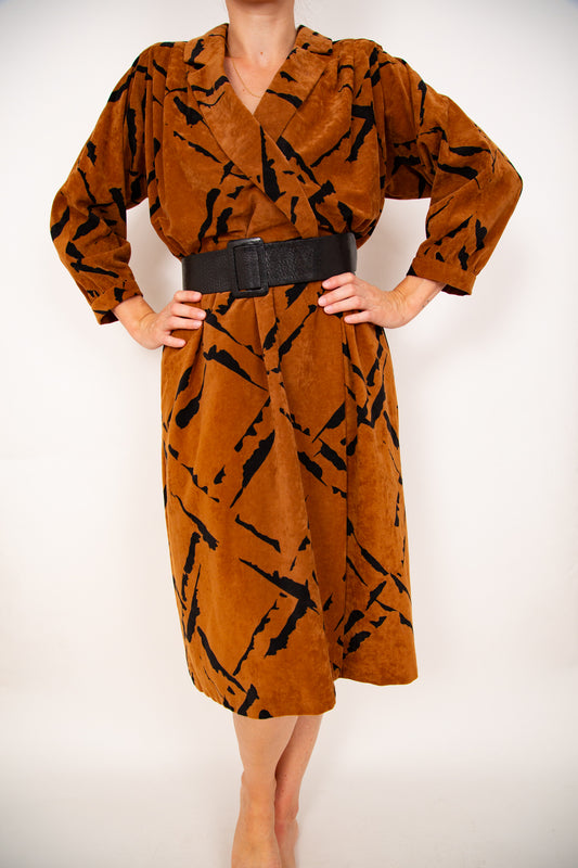 Robe portefeuille camel 40