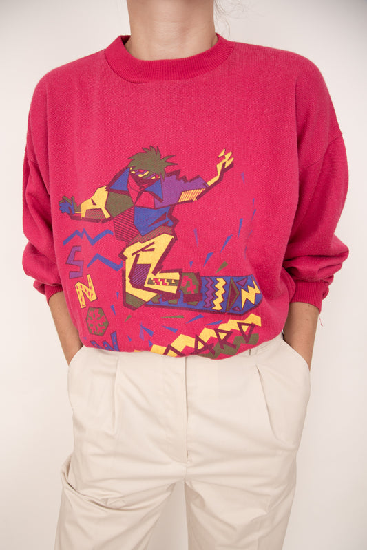 Sweat Snowboard fushia 36