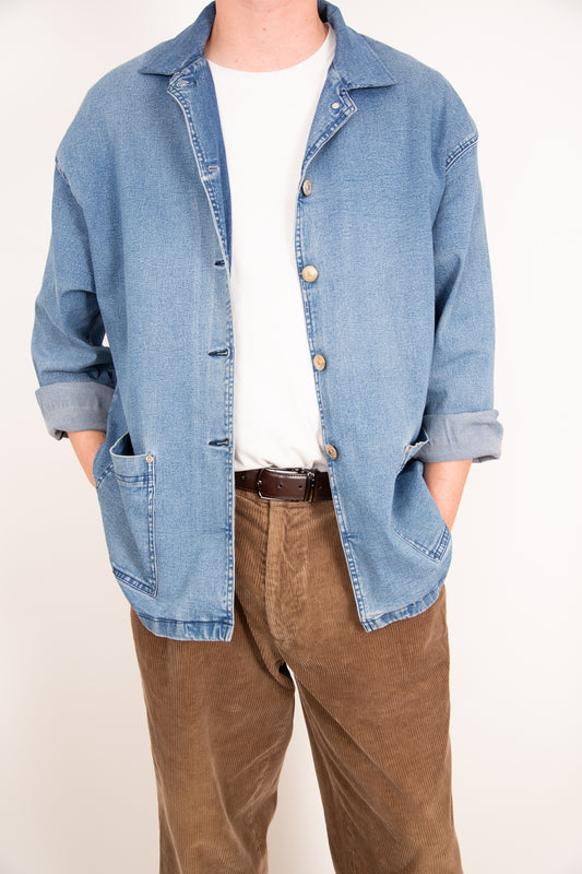 Veste en jean droite 46