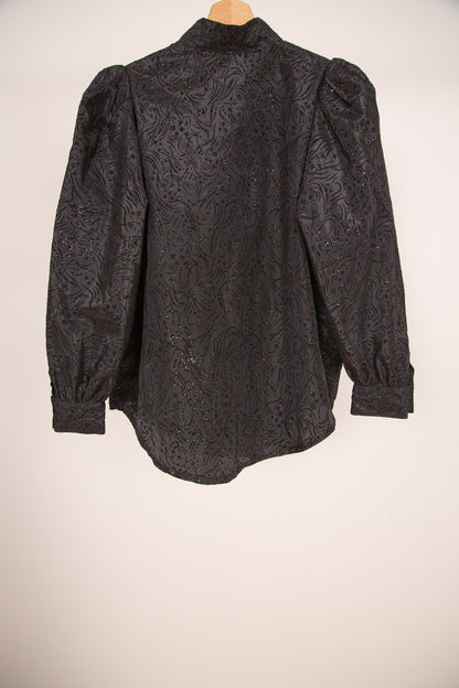 Chemiser noir pailletté 40