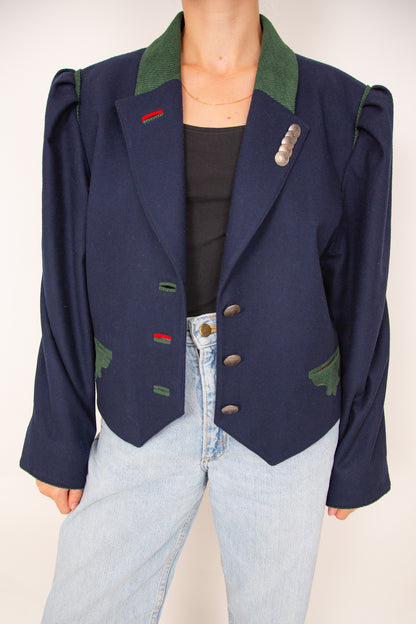 Blazer traditionnel bleu foncé 42