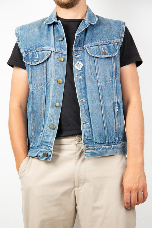 Veste en jean sans manches Goldie Utility 40