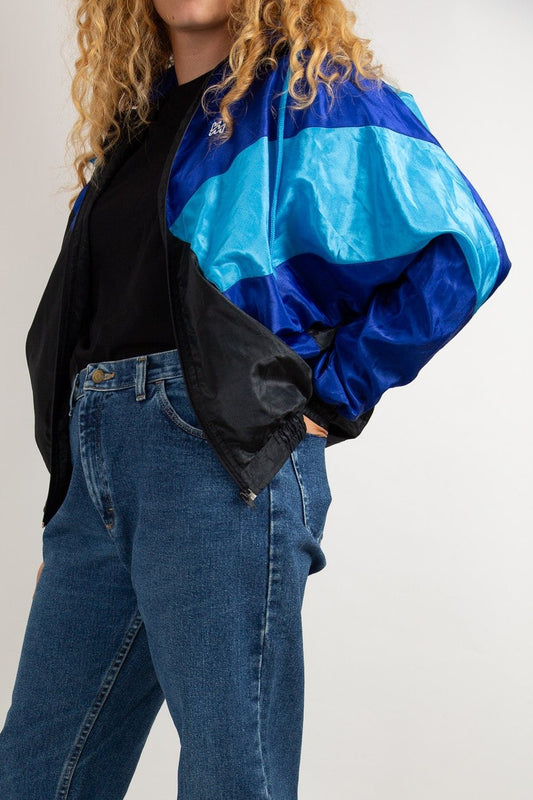 Veste de sport bleu et noir 38