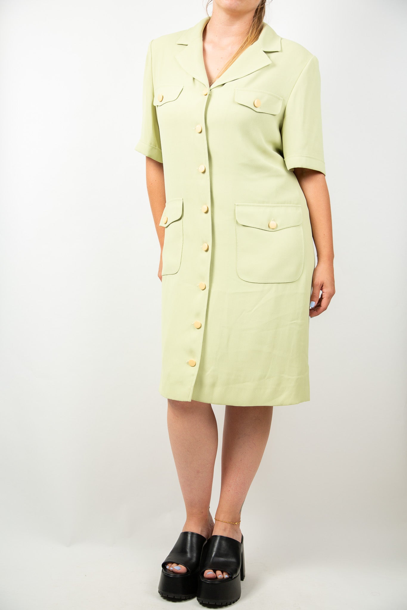 Robe vert amande 46