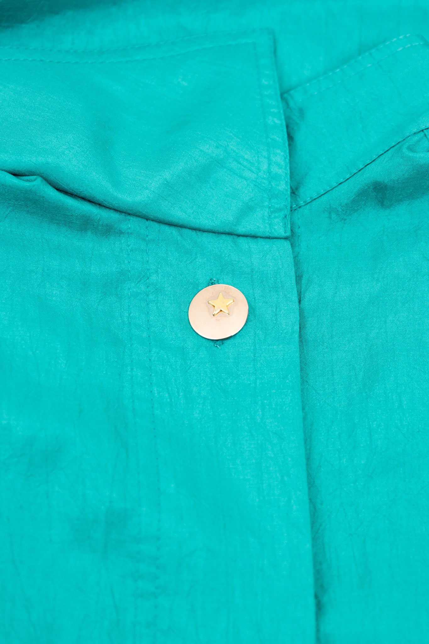 Robe turquoise satinée 38