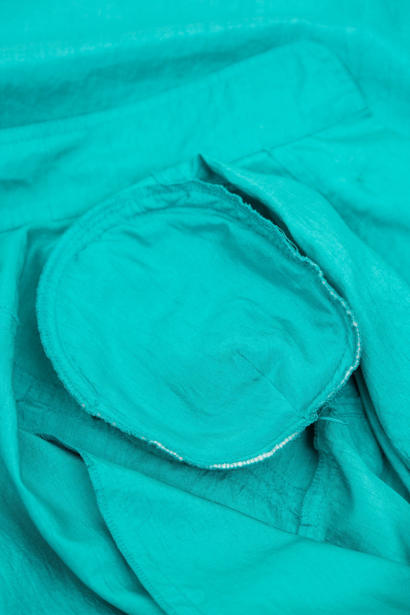 Robe turquoise satinée 38